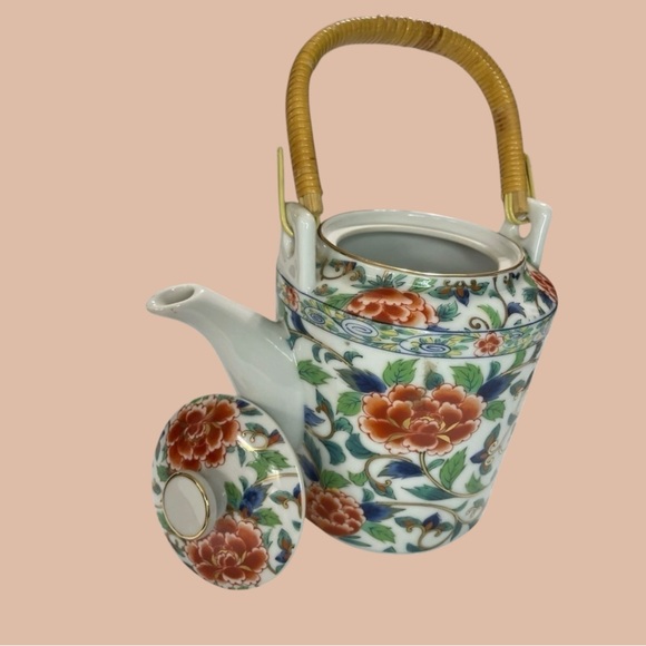 Vintage Takahashi-style Japanese
Teapot Bamboo Sakura Peony
Blossoms - Picture 5 of 13